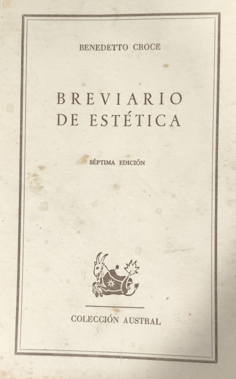Breviario De Estetica - Espanhol