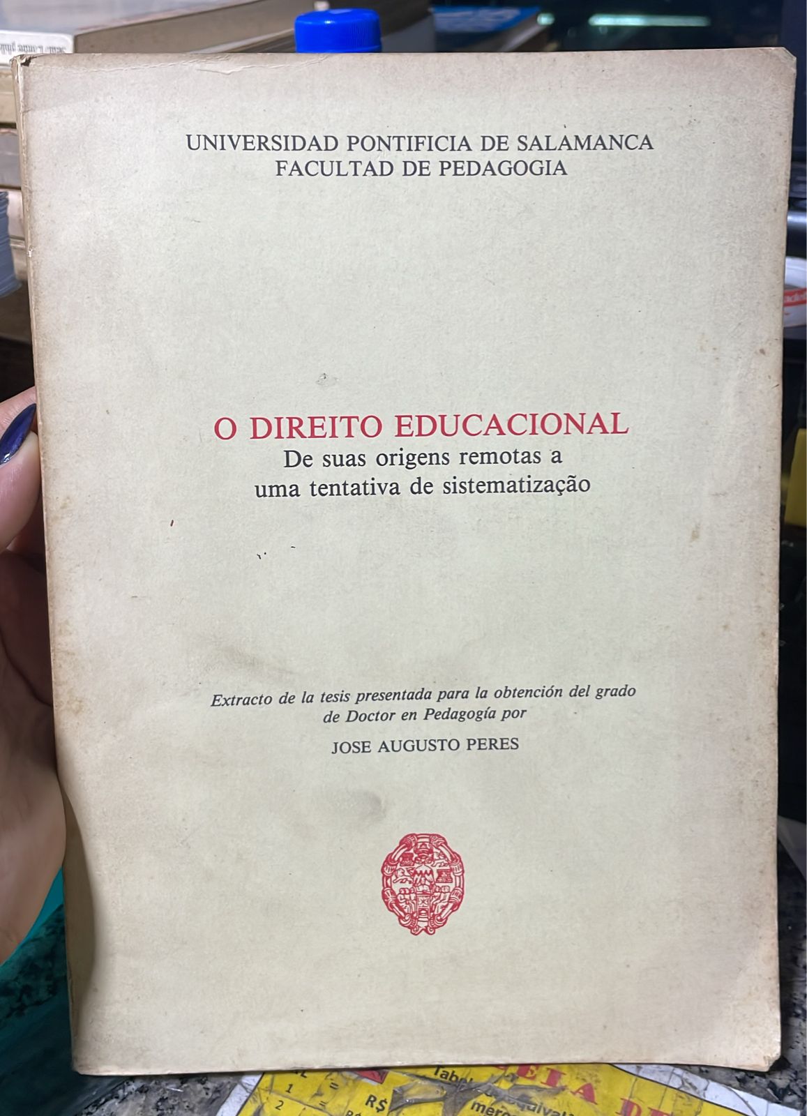 O Direito Educacional - De Suas Origens Remotas A Uma Tentativa De Sistematização