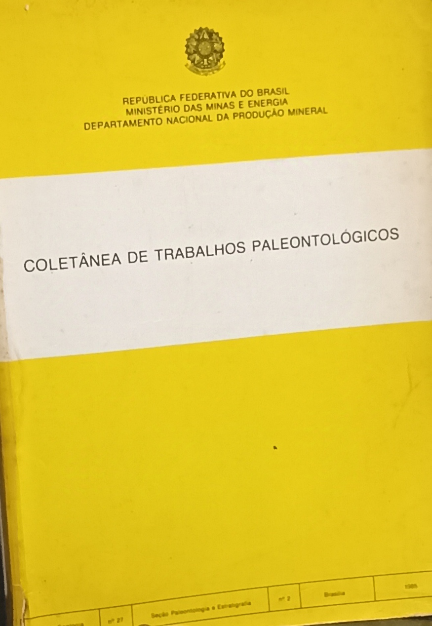 Coletanea de trabalhos paleontologicos