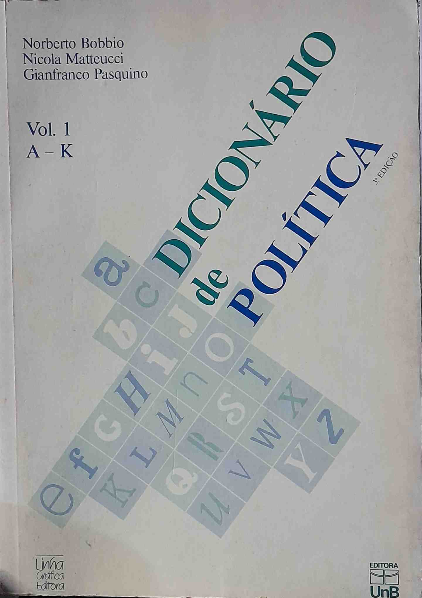 Dicionário De Política - vol. 1 A-K