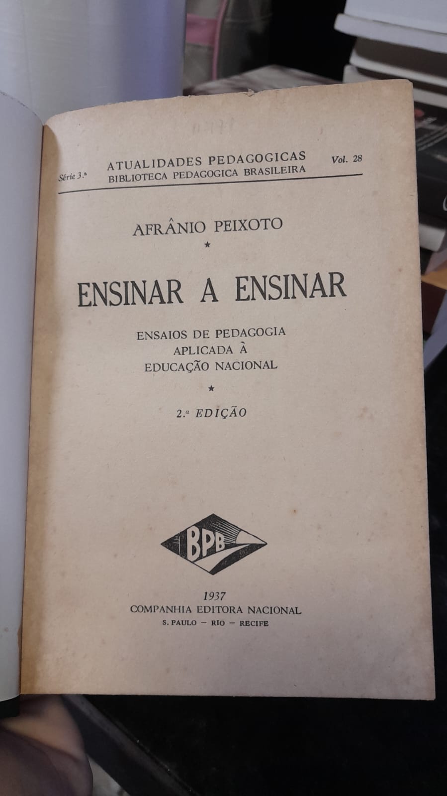 Ensinar a ensinar / Reencadernado