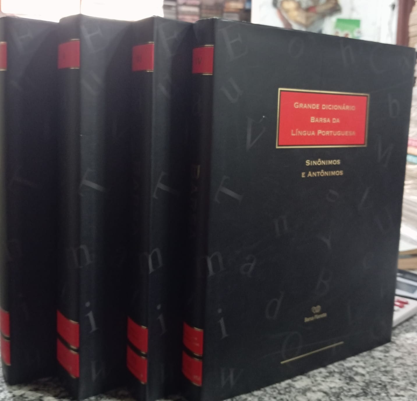 Grande Dicionário da Barsa de Lingua Portuguesa 4 Vols - Completo {118}