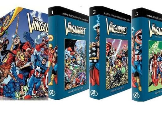 Box os Vingadores - 3 Volumes - Marvel Edição Especial Limitada
