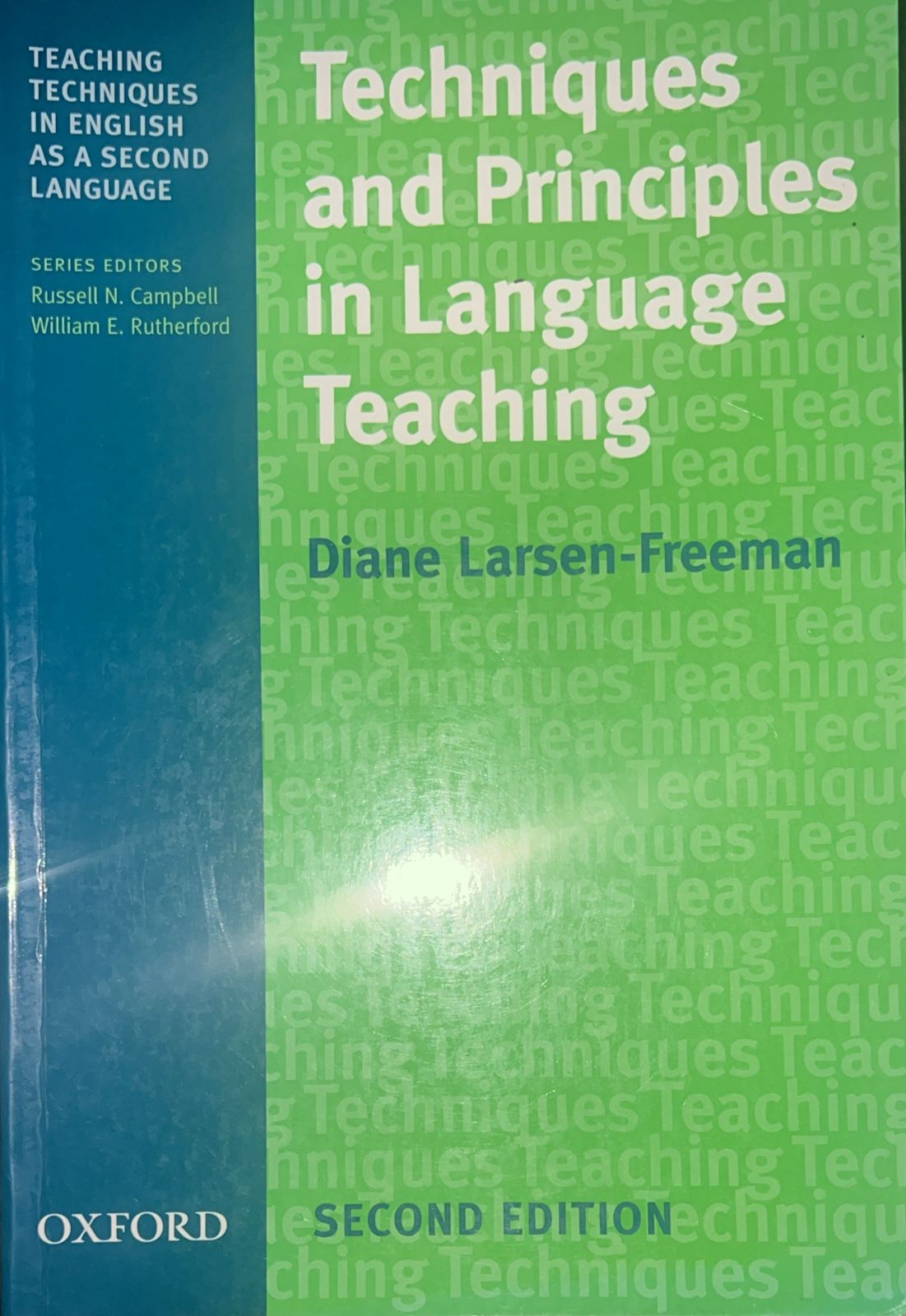 Techniques and Principles in Language Teaching