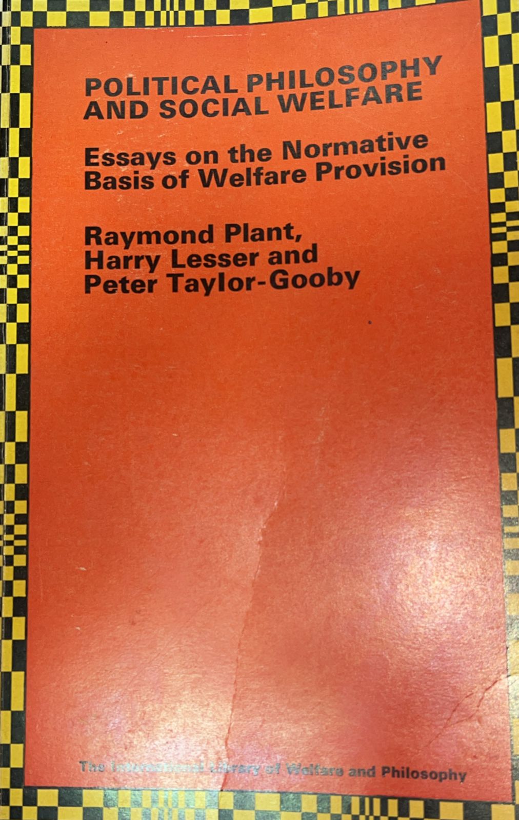 Political philosophy and Social Welfare