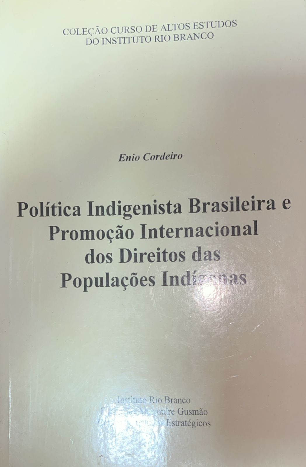 Politica Indigenista Brasileira e Promocao Internacional dos Direitos das Populacoes Indigenas