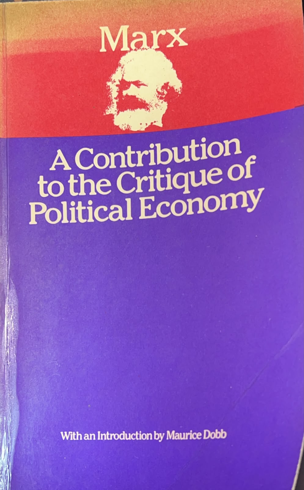 A Contribution to the Critique of Political Economy