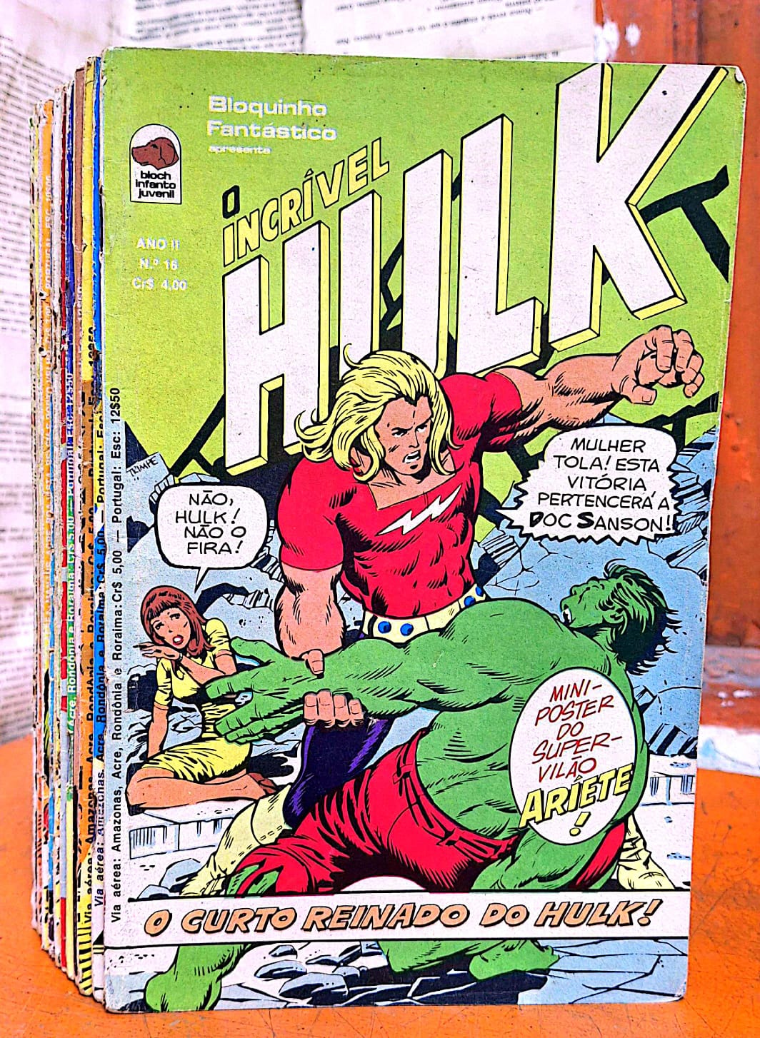 O Incrível Hulk - Vol. 02 a 16 - Coleção Incompleta (Falta o primeiro volume)